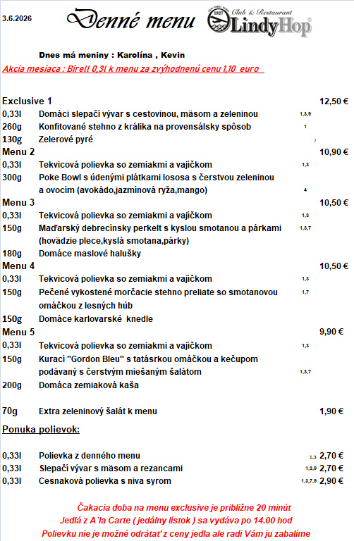 Denné menu