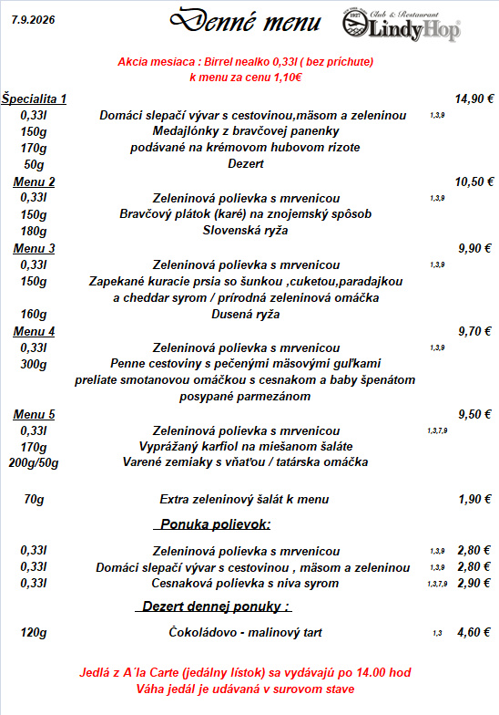 Denné menu